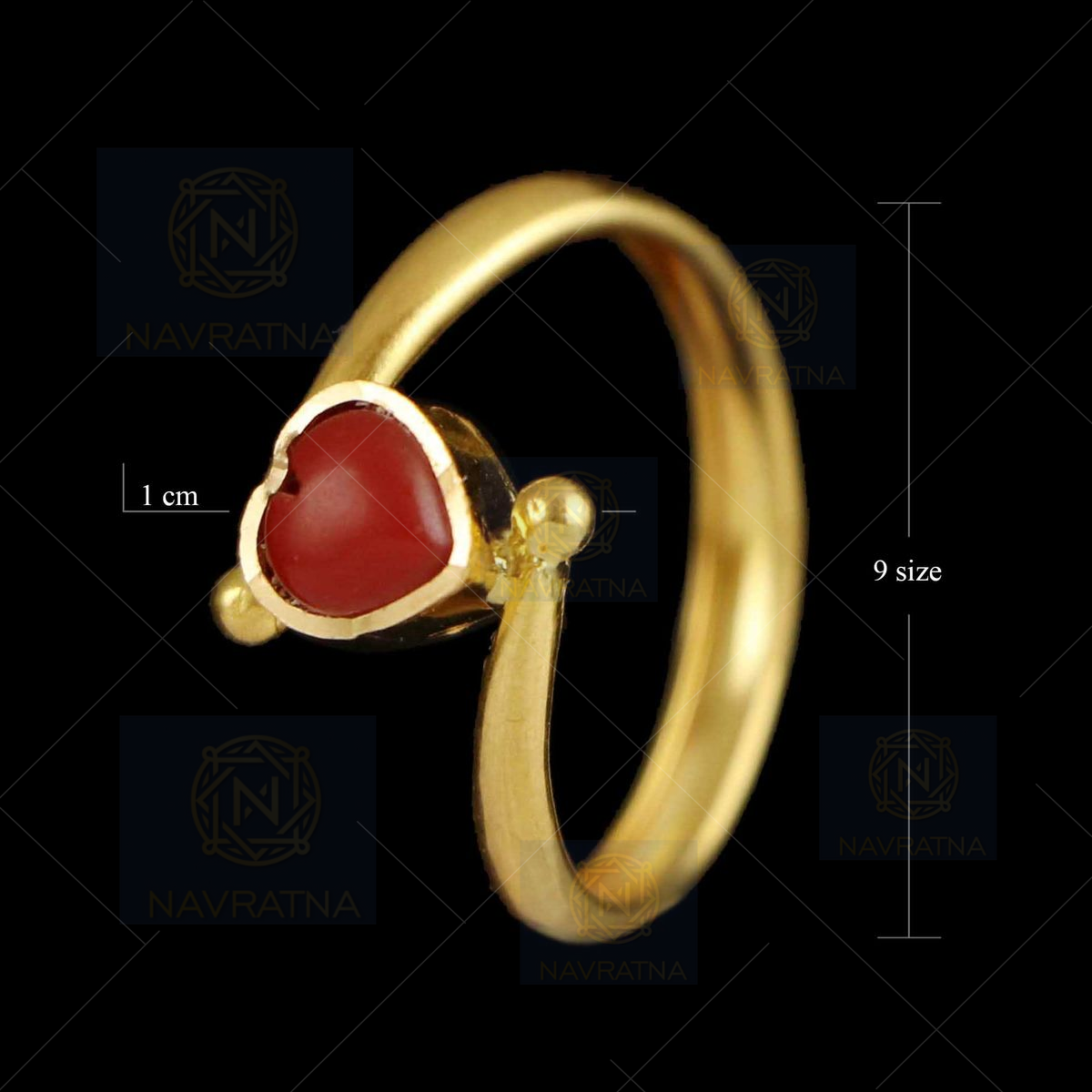 Coral gold ring | Royal coral gold ring | Jos Alukkas