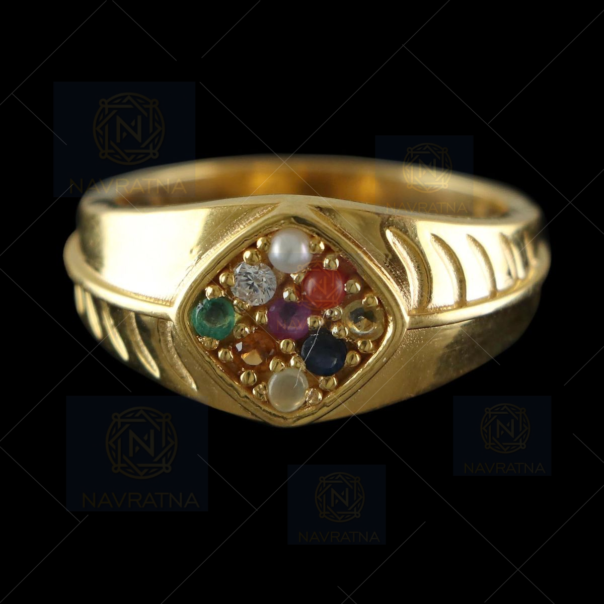 Navaratna Ring Online - Traditional Jewellery Collections | Jos Alukkas