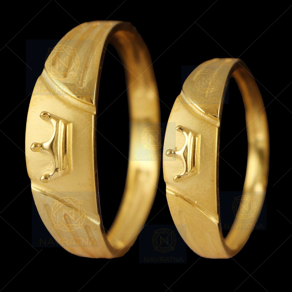 Buy quality DESIGNING FANCY ROSE GOLD COUPLE RINGS in Ahmedabad
