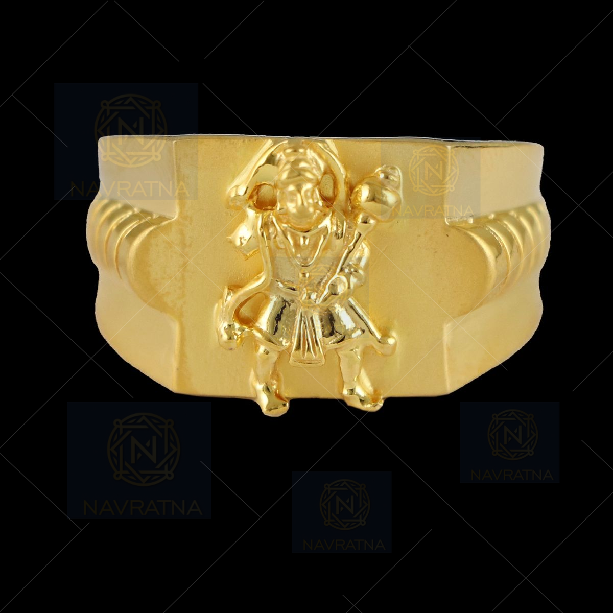 Missmister Brass Gold plated Saravana Kartikeya Lord Murugan fingerrin