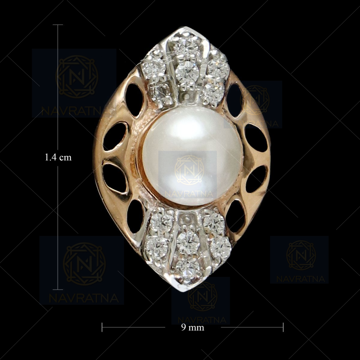 Natural Pearl Ring For Men And Women, Certified Moti Ring