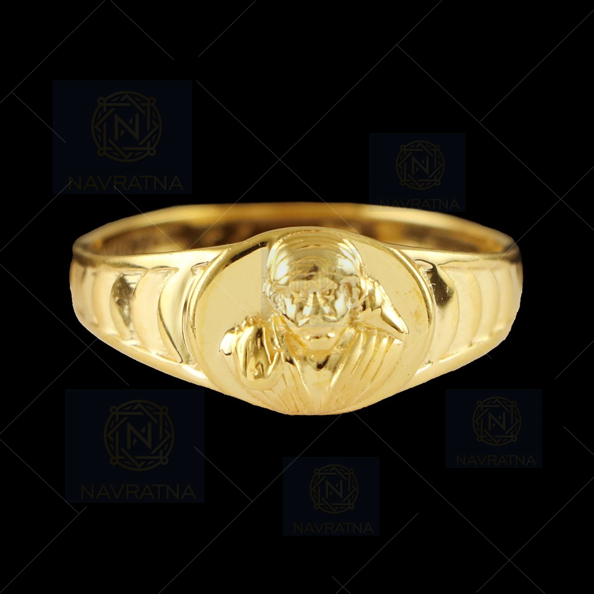 Buy Pure Impon Men Sai Baba Ring Models Natural Color Daily Wear Jewellery