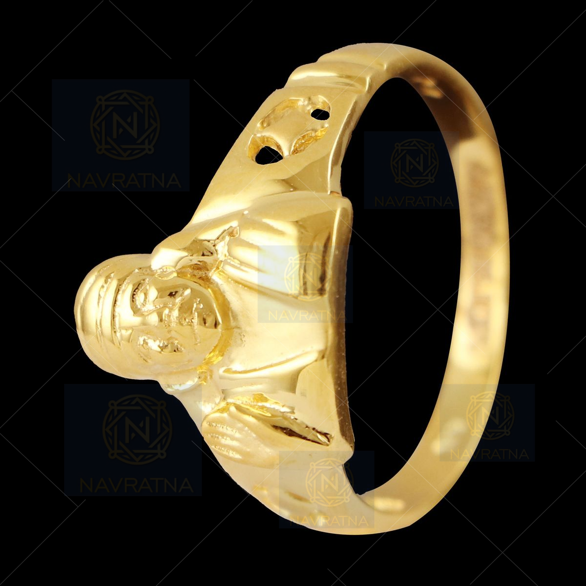 Buy Memoir Gold Silver plated Shirdi SAI BABA finger ring Combo Men Women  temple jewellery Hindu God (CMOM4485) Pack of 2 Finger rings Online In  India At Discounted Prices