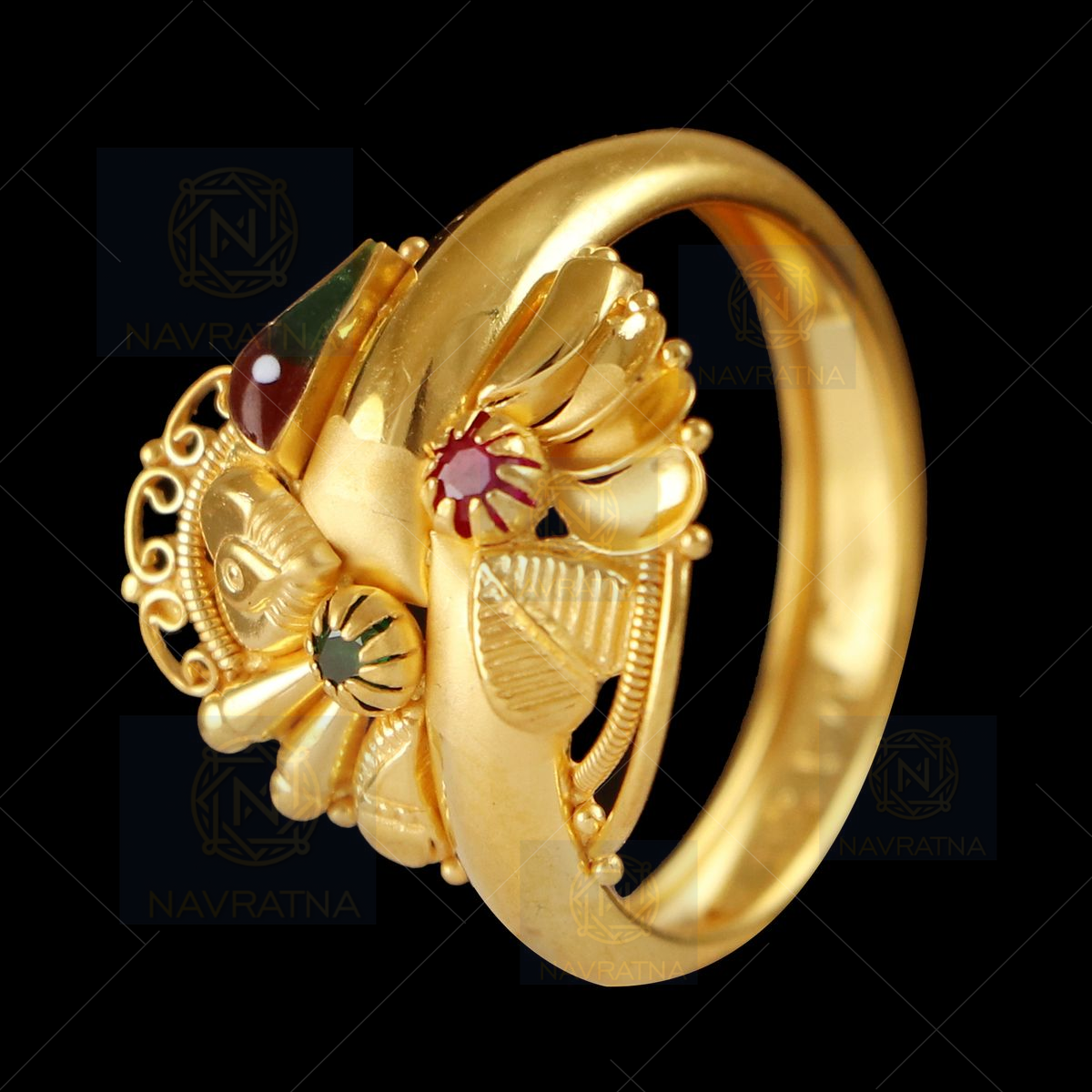 Beautiful Butterfly 22k Gold Ring – Andaaz Jewelers