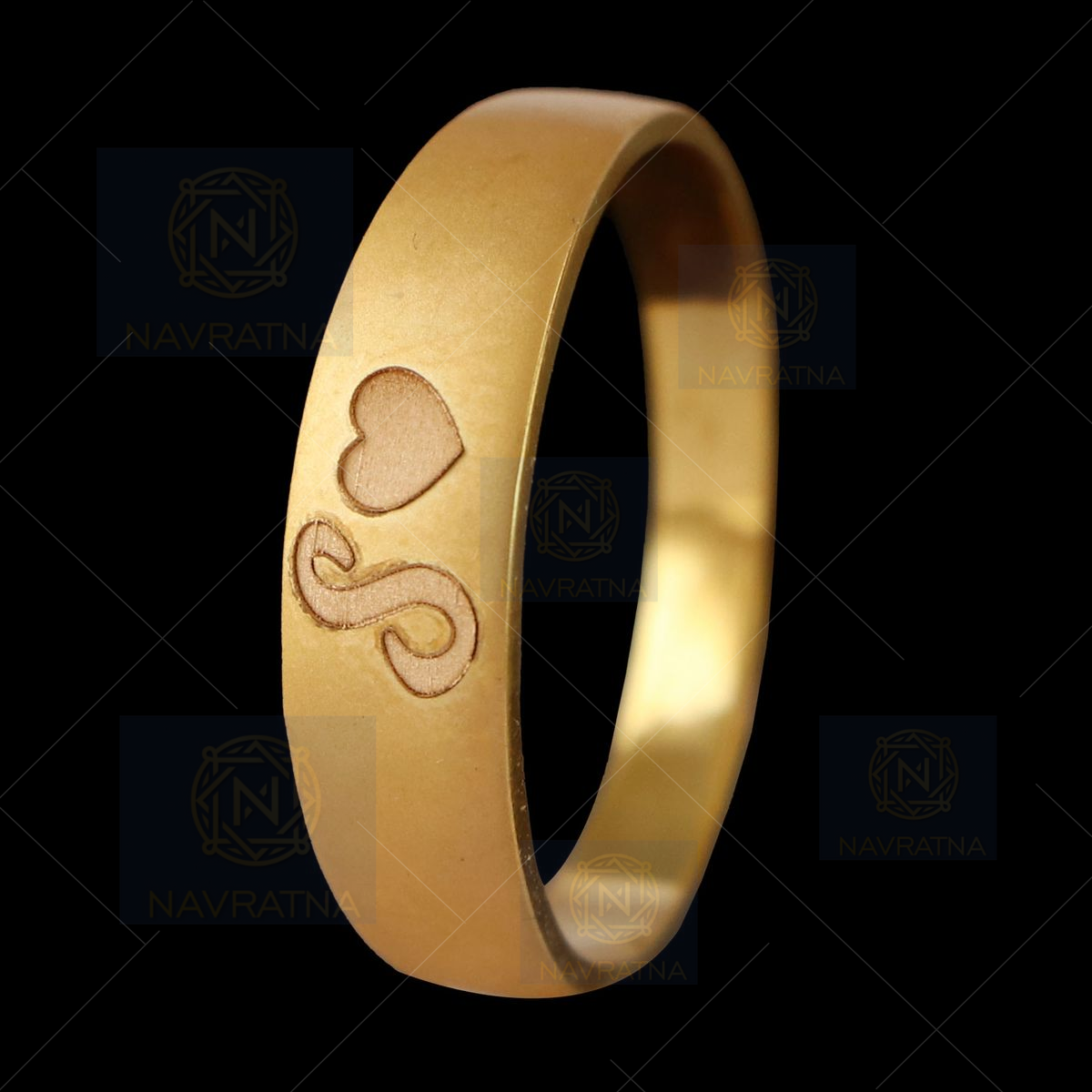 Gold Plated Handcrafted Initial Ring Design by MNSH at Pernia's Pop Up Shop  2024