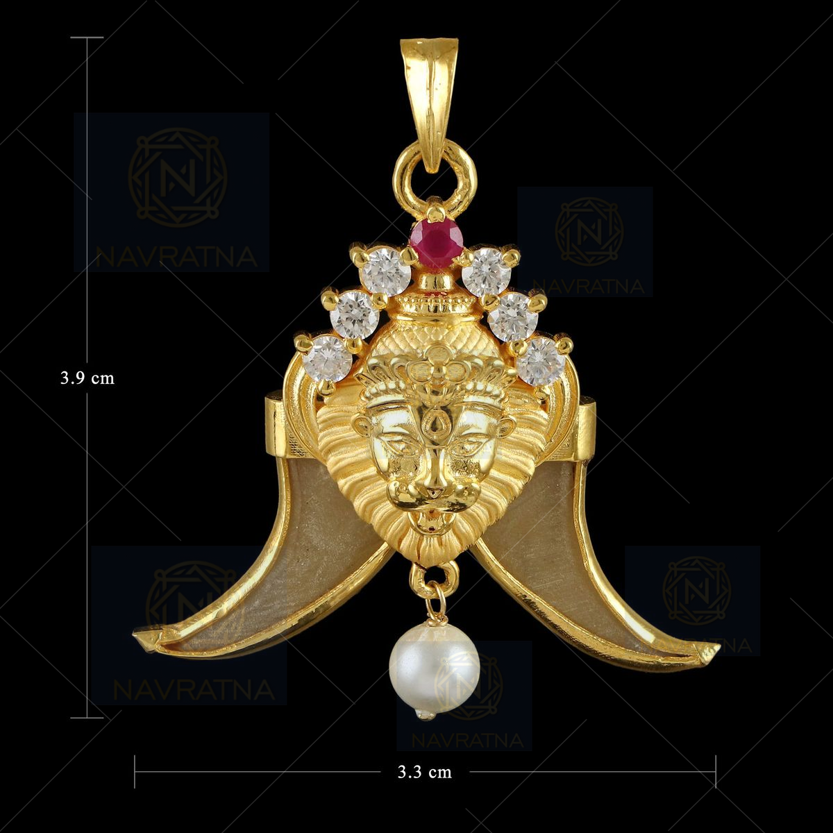 Claasical Goga Snekes Logo nail Pendant PD-123 – Rudraksh Art Jewellery