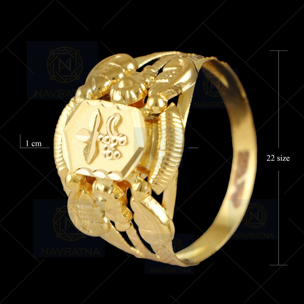 Showroom of 916 gold shivji design gents diamond ring | Jewelxy - 227090