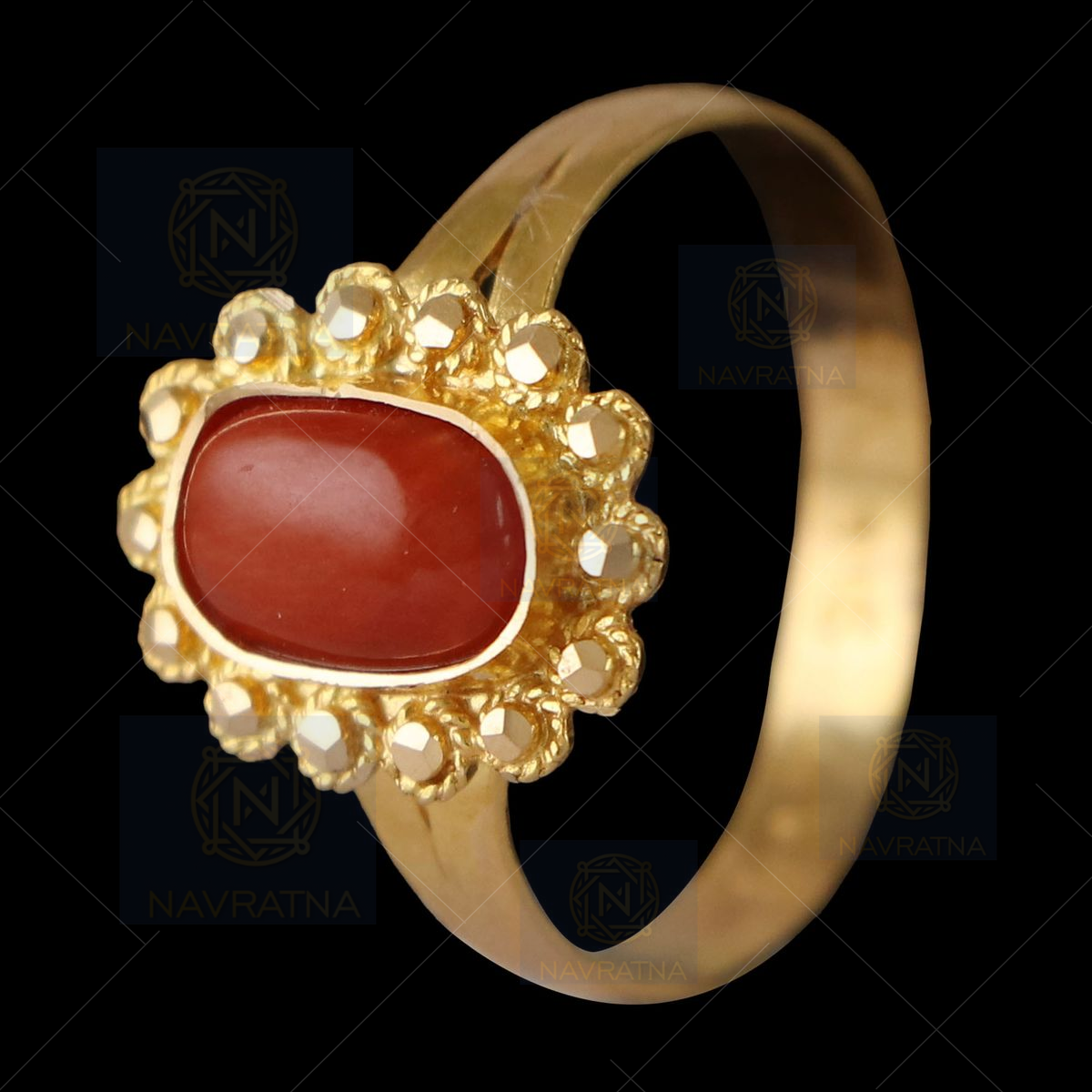 Fine Quality 6 Carats Natural Coral Ring for Women - Gleam Jewels | Coral  ring, Gold ring designs, Ring designs