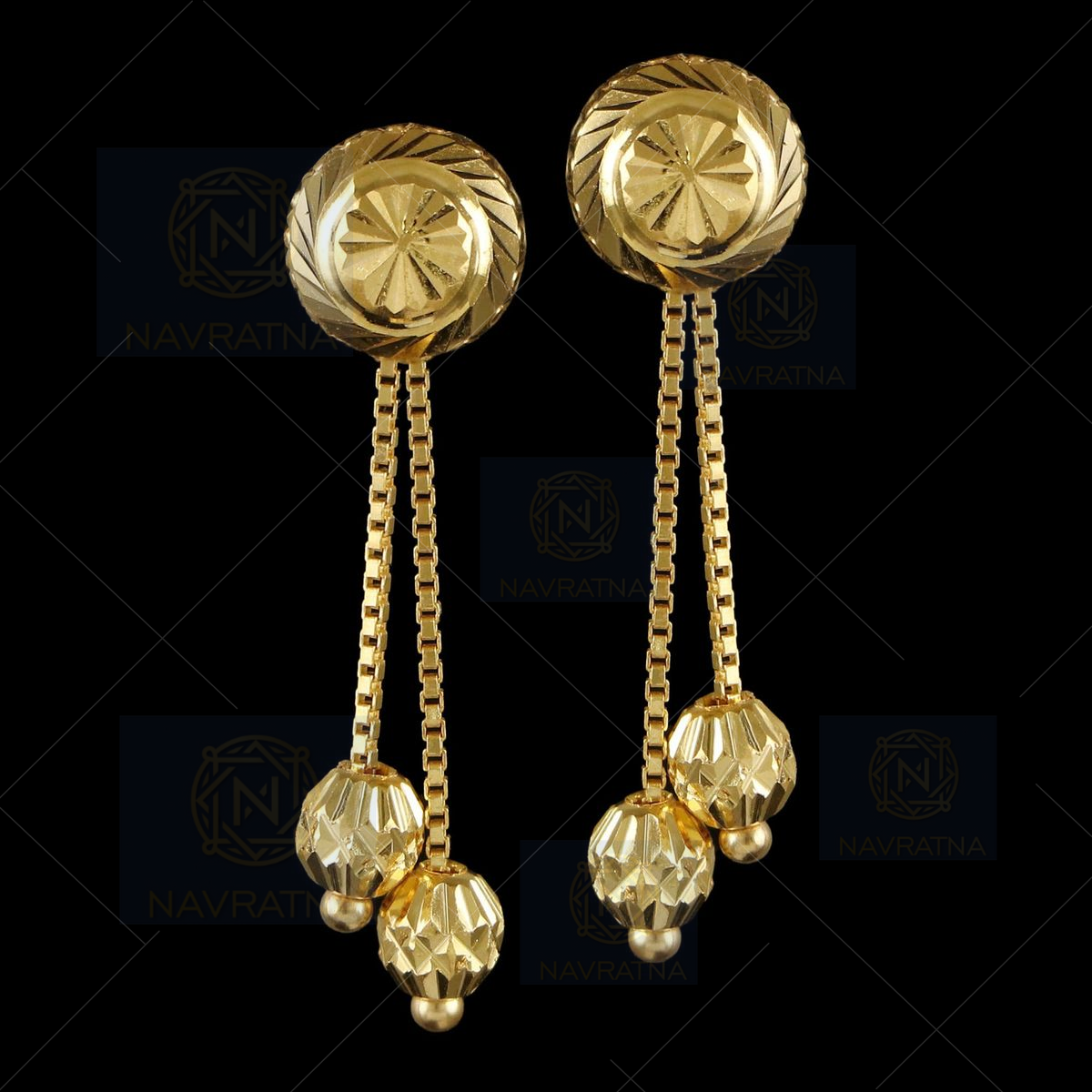 Most Beautiful Gold Long Drop Earrings Designs Collection For Ladies | P...  | Diamond hand bracelet, Long drop earrings, New gold jewellery designs